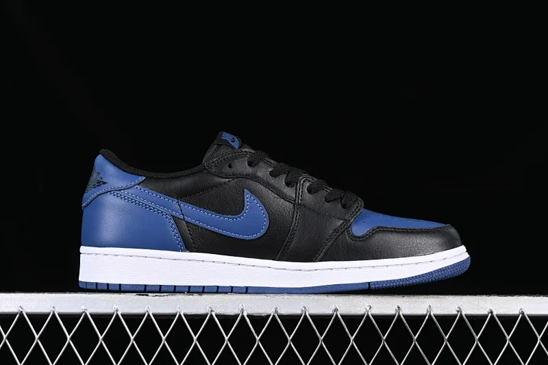 All categories Air Jordan Jordan series basketball shoes Air Jordan 1 Low G version pure original Air Jordan 1 Low OG AJ1 Joe 1 customized version black and blue full head layer low-top basketball shoes CZ0775-041